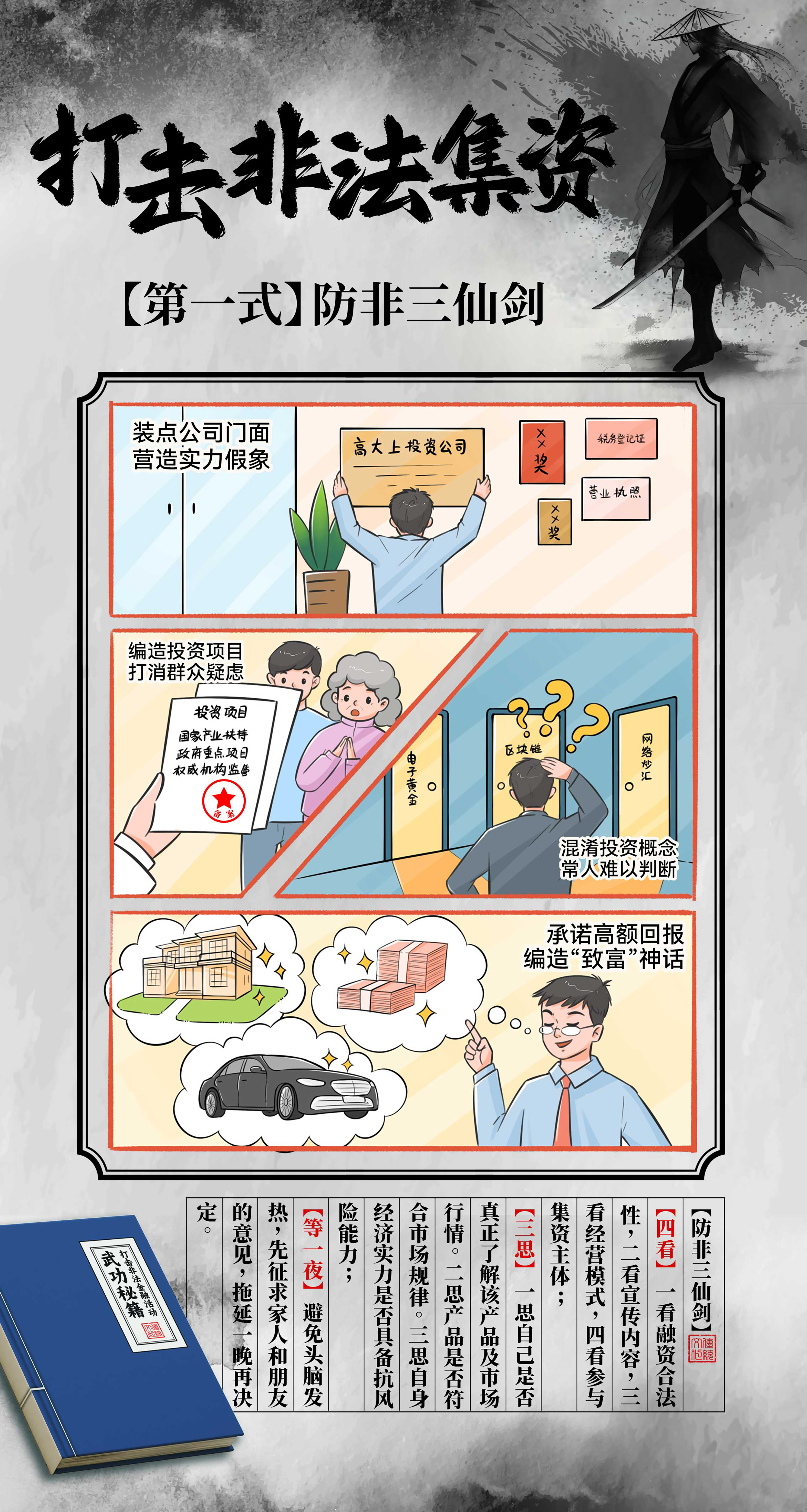 5、打击非法金融活动武功秘籍系列海报1（中海信托股份有限公司）.jpg